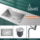 Stainless Steel Chinese Kitchen Sinks for Kitchen Sink Thickened Brushed Process Simple and Creative Kitchen Sink for Restaurant