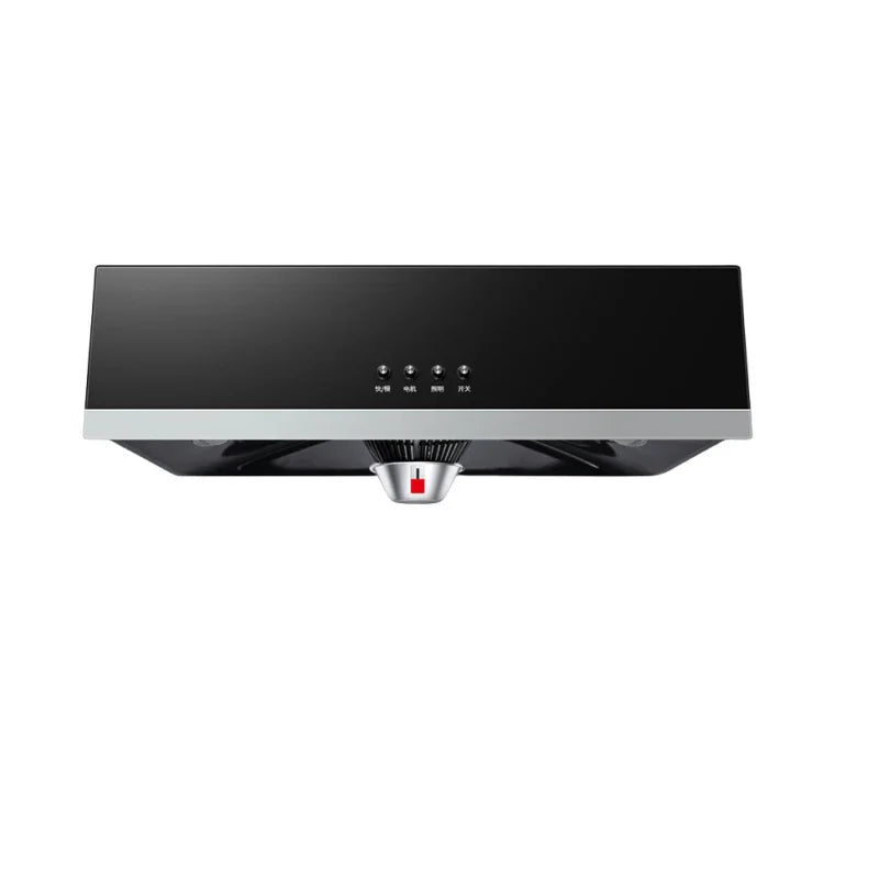 180W Home Kitchen Range Hood Tempered Glass Large Suction Range Hood Top Suction Automatic Cleaning Range Hood