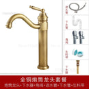 European Retro Bathroom Sinks Ceramic Home Bathroom Washbasins Countertop Basin Small Size Washing Sink Round Single Wash Basin