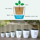 Hydroponic Flower Pot Plastic Self Watering Planter Flowerpot Office Garden Plants Basket Nursery Pots Home Decoration