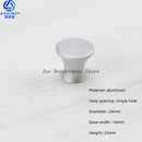 Space Aluminum Single Hole Handle Modern Wardrobe Drawer Round Knob Silver/black/gold Kitchen Cabinet Furniture Small Handle