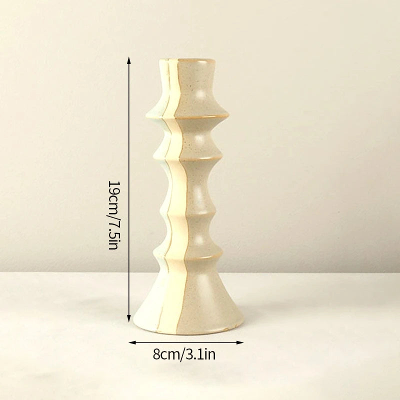 Ceramic Candlestick Nordic Candle Holder Candlestick Candle Home Decoration Candle Holders Wedding Decoration