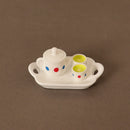 3/5/6pcs 1/12 Dollhouse Miniature Accessories Ceramics Tea Set Model Kitchen Tableware