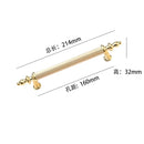 Modern Light Luxury European Wardrobe Cabinet Door Handle Drawer Shoe Cabinet Furniture Hardware Circular Tube Handle