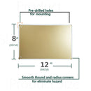 The Phonetic Alphabet Wall Art Morse Code Tin Signs 8x12 in Vintage Knowledge Chart Poster for Classroom Military Alphabet Sign