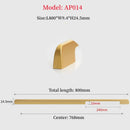 Long Simple Kitchen Cabinet Door Handles Aluminum Alloy Drawer Handle Pulls Wardrobe Cupboard Door Pull Furniture Hardwar Pulls