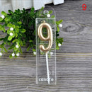 1 2 3 4 5 6 7 8 9 0 Number Birthday Candles Gold Silver Kids Birthday Candles for Cake Party Supplies Decoration Cake Candles