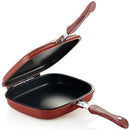 32cm Double-Sided Frying Pan Skillet Grill  Baking Tray Non-Stick Skillet Wok Pan Home Garden Pancake for The Kitchen