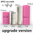 Upgraded Knot Cylindrical Candle Silicone Mold Bow Knot Stripe Cylindrical Candle Mold Vase Shape Candle Acrylic Plastic mold