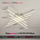 Black chandelier square bedroom lamps living room lamp led ceiling lamp Nordic minimalist creative led ceiling lamp strip lights