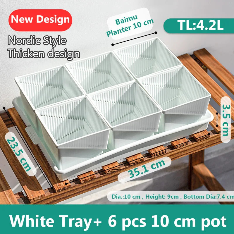 Meshpot Succulent Pot Set Cactus Pot Planter Good Air System Breathable Beyond Ceramic Planter Plastic Windowsill Flower Pot