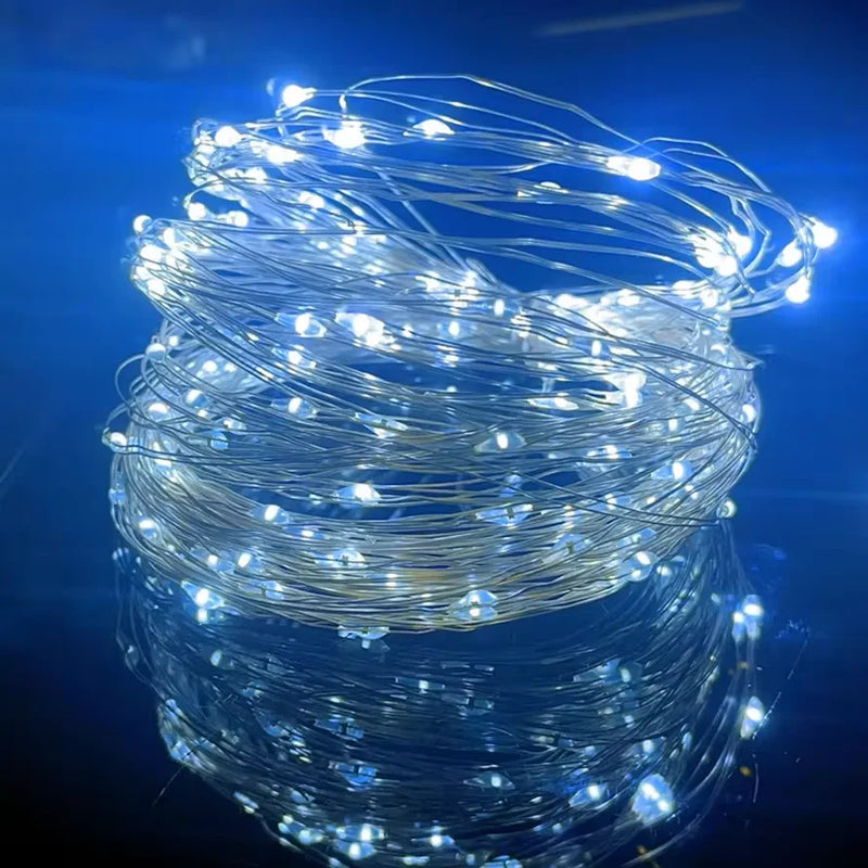 20M Waterproof USB LED Lights String Copper Silver Wire Garland Light Fairy Lights For Christmas Wedding Party Decoration Wreath