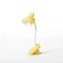Reading Light Adjustable Clip Mini Desktop Table Lamp Battery Powered Camping Portable Clamp Night Light, Yellow