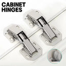 Steel Cabinet Hinges No-Drilling Slot Cabinet Door Bridge Hinges Kitchen Cabinet Cupboard Hinges Furniture Hardware Cushion Hing