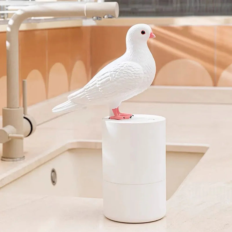 Automatic Foaming Soap Dispenser Touchless Cute Pigeon Foam Soap Dispenser for Restaurant Bathroom Home Household Use Kitchen