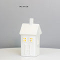 Modern Lantern House Candle Lanterns Vintage Lantern Decor for Halloween, Christmas, Home Decor, Tabletop, Fireplace Shelf Decor