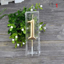 1 2 3 4 5 6 7 8 9 0 Number Birthday Candles Gold Silver Kids Birthday Candles for Cake Party Supplies Decoration Cake Candles