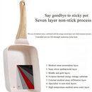 Egg Roll Pan，Tamako cooking pot，Japanese square Omelette with Detachable Anti Scalding Handle for All Stove smokeless pot