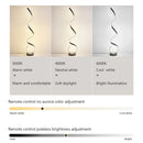 Modern LED Floor Lamp Smart Remote Control Spiral Light Bedroom Living Room Kitchen Sofa Corner Vertical Home Led Lighting Lamps