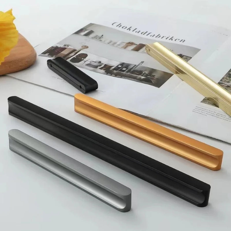 500mm 800mm 1000mm Closet Kitchen Cabinet Pull Long Handles for Wardrobe and Cupboard Drawer Knobs Furniture Handles Pulls