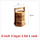 Chinese Dumplings Bamboo Steamer Cooker with Lid Dimsum Steamer Fish Rice food Vegetable Basket Kitchen Cooking Tools basket pot