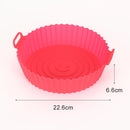 Reusable Airfryer Pan Liner Accessories Silicone Air Fryers Oven Baking Tray Pizza Chicken Airfryer Non-stick Silicone Mould