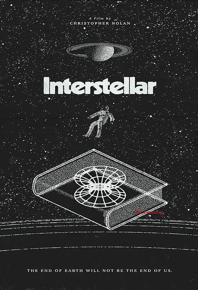 Sci-fi movie interstellar movie poster canvas painting universe planet wall art picture modern room home decoration