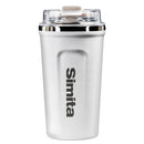 FEIJIAN Stainless Steel Coffee Cup Coffee Mug Thermos Cup Portable Travel Mug With Lifting Rope Leak-Proof Non-Slip 500ml/400ml