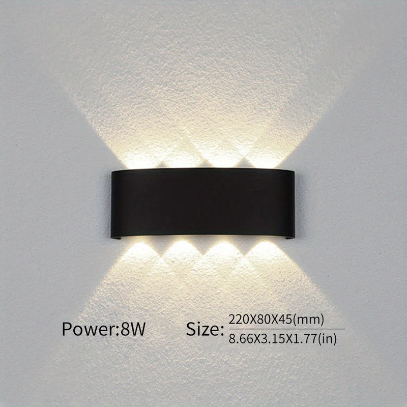 Up and Down LED Wall Lamp Waterproof IP66 Interior Wall Light For Bedroom Living Room Corridor Indoor Outdoor Lighting