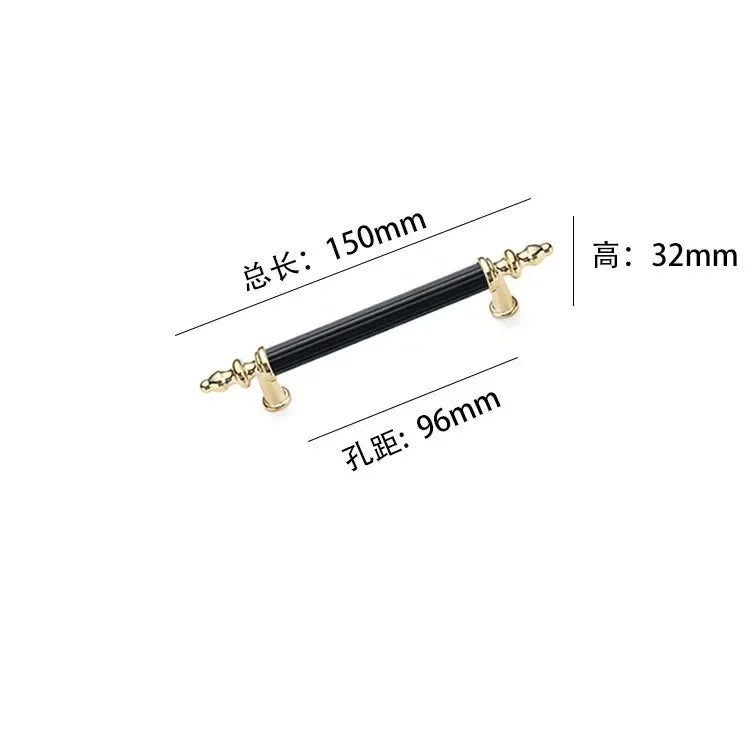 Modern Light Luxury European Wardrobe Cabinet Door Handle Drawer Shoe Cabinet Furniture Hardware Circular Tube Handle