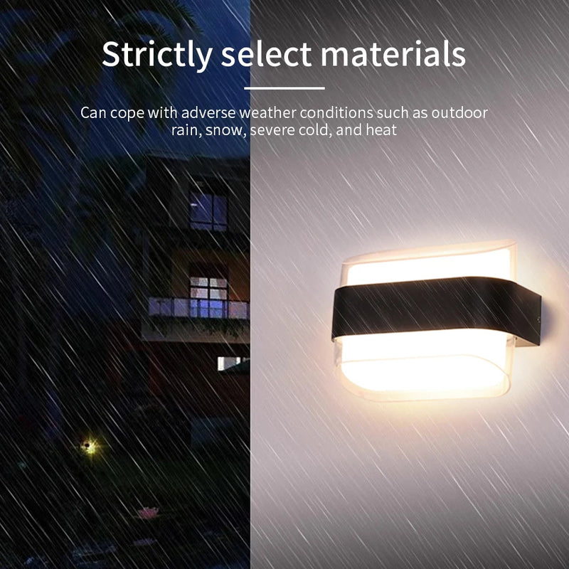 Outdoor Wall Light Courtyard Home Decoration Garden Exterior Motion Sensor LED Lighting Wall =Interior Facade Lamps Wall
