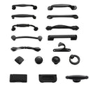 Aluminum Alloy Black Cabinet Handles American Style Solid Kitchen Cupboard Pulls Drawer Knobs Furniture Handle Hardware