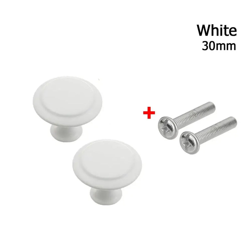 2pcs/lot Kitchen Cupboard Round Shape Furniture Fitting Cabinet Cabinet Pulls Wardrobe Pulls Drawer Knob Door Handle