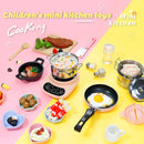 Mini Simulation Kitchen Toys Real Cooking Small Kitchen Pots Children Cooking Is Edibletoys Kitchenware Set Girl Gift