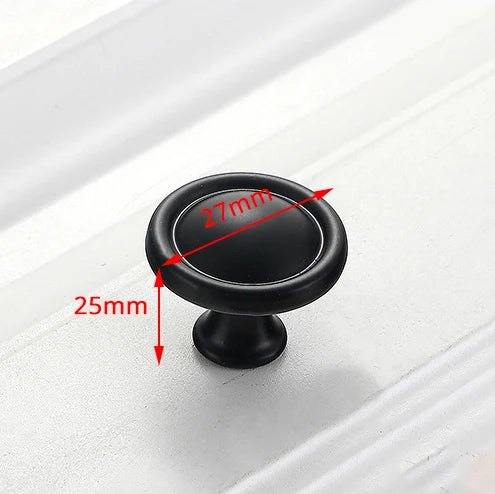 Aluminum Alloy Black Cabinet Handles American Style Solid Kitchen Cupboard Pulls Drawer Knobs Furniture Handle Hardware
