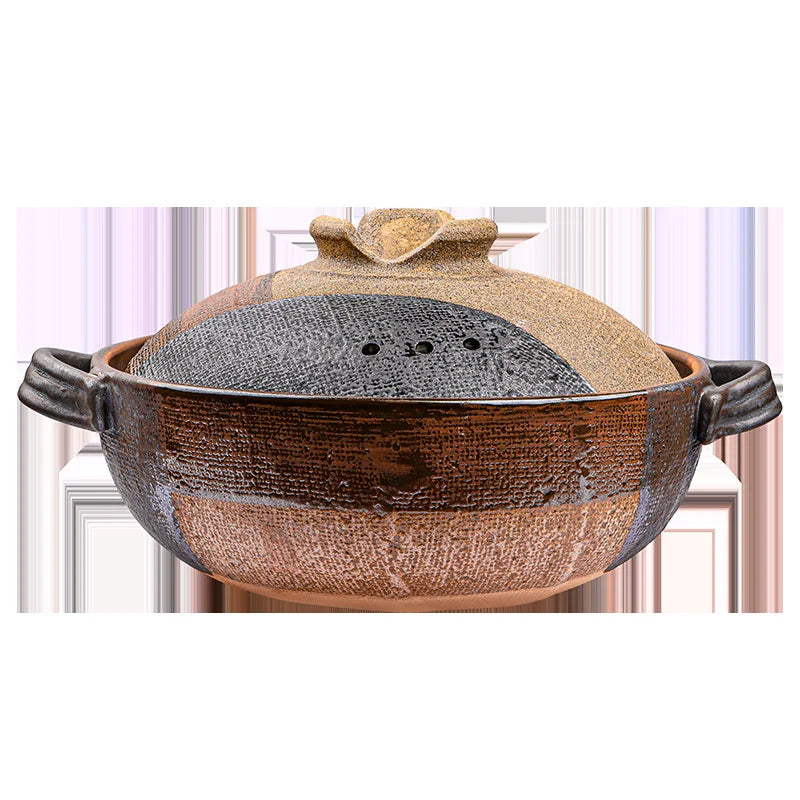 Japanese casserole small breakfast stew pan rice soup stewpan high temperature resistant ceramic clay pot gas cooker