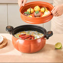 Slow Stewed Soup Pot，Pumpkin，Multifunctional Non Stick Pot for Gas Stove,Micro Pressure Pot, New Home Type Soup Pot, Universal