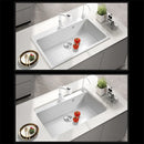 Italian-style Quartz Stone Kitchen Sink Household Large Single-slot Washbasin Under-counter Basin Sink Kitchen Accessories U
