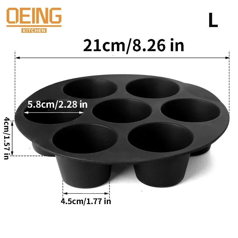 Silicone Mold for Air Fryer Accessories Set Oriental Cake Baking Pan Cupckake Silicone Molds Pastry and Pastry Free Shipping