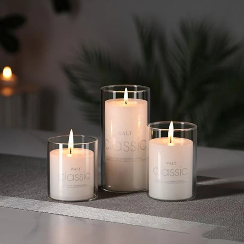 Hurricane Candle Holder For Wedding Centerpieces Pillar Candles Event Home Office Chimney Tube Cover Floating Candle Vases