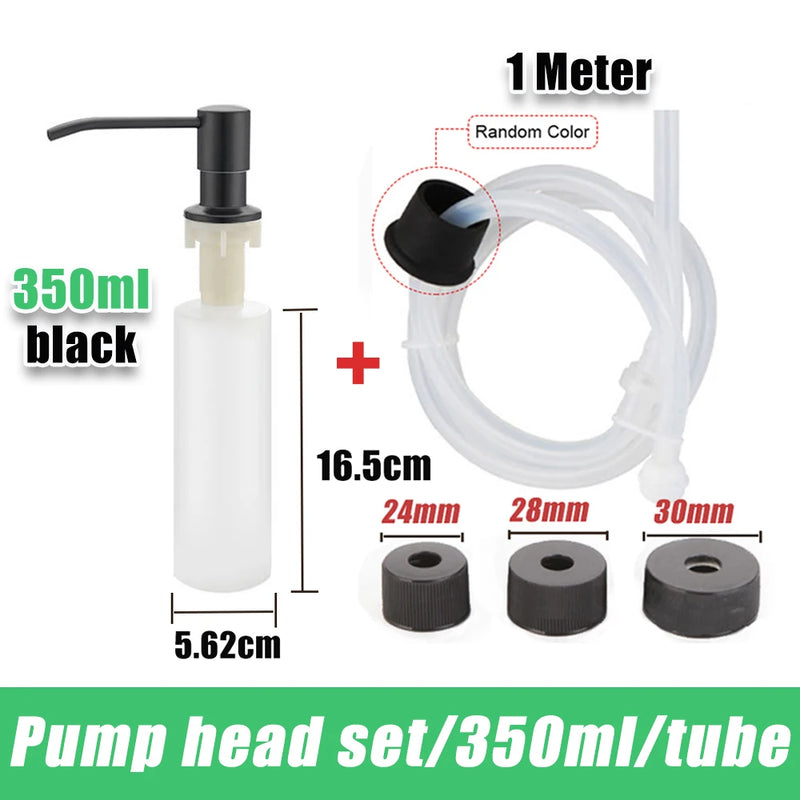 350/500ML Kitchen Liquid Soap Dispenser Pumps Kitchen Bathroom Soap Dispenser Sink Soap Bottle Kitchen Tool Bottle Accessories
