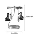 Spinning Candle Holder Thermal Rotating Candlestick Restaurant Wedding Christmas Valentine's Day Thanksgiving Table Decoration