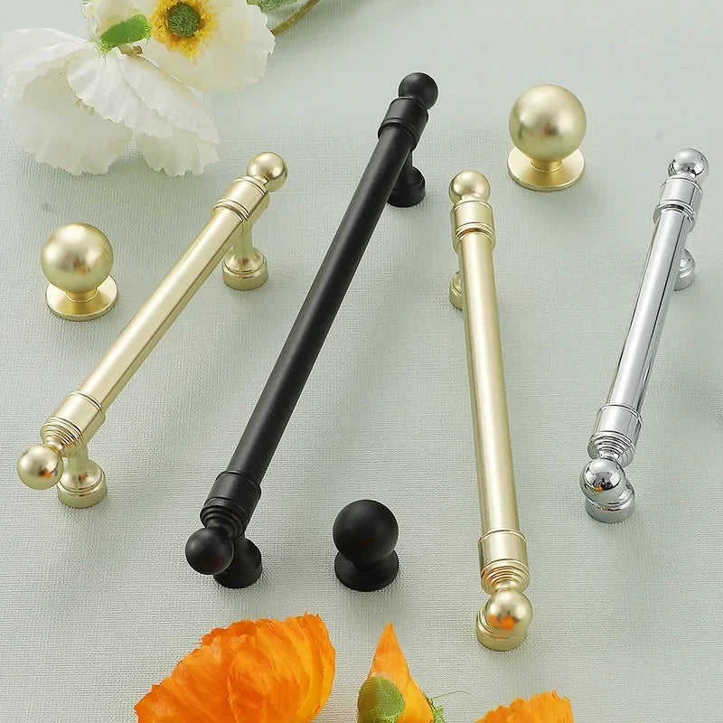Cabinet Hardware Modern Minimalism Aluminum Alloy Kitchen Cabinet Handles for Bathroom Drawer Pulls Drawer Handles Door Knob