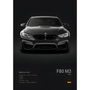 Luxury Black Classic latest sports car F80 M3 M4 M5 Z8 G80 B-BMW Cool Poster Home living room Wall Art Garage Room Decor