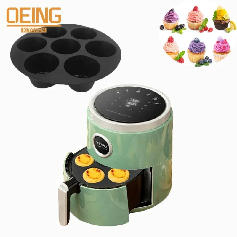 Silicone Mold for Air Fryer Accessories Set Oriental Cake Baking Pan Cupckake Silicone Molds Pastry and Pastry Free Shipping