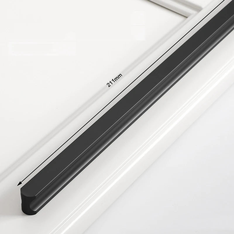 Furniture Drawer Pulls Aluminum Alloy Long Wardrobe Kitchen Cabinet Door Knobs Nordic Shoe Cupboards Cabinet Handles Hardware