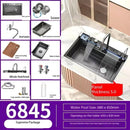 Newest 5MM thickness Home European Standard Built-In Black Nano Undermount Stainless Steel kitchen sink