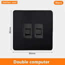 Eu Black Retro Toggle Wall Light Switch belt. Antique Switch socket with USB charging. 220V1gang2way Speed control switch