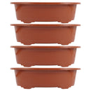 4 Pcs Flower Pots Outdoor Plants Plastic Home Bonsai Indoor Planter Flowerpots Cactus Succulent Planting Household Large