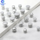 Space Aluminum Single Hole Handle Modern Wardrobe Drawer Round Knob Silver/black/gold Kitchen Cabinet Furniture Small Handle